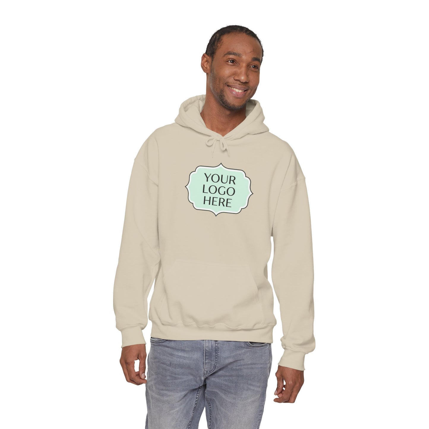 Hoodie — Custom Logo Scalloped Badge Design