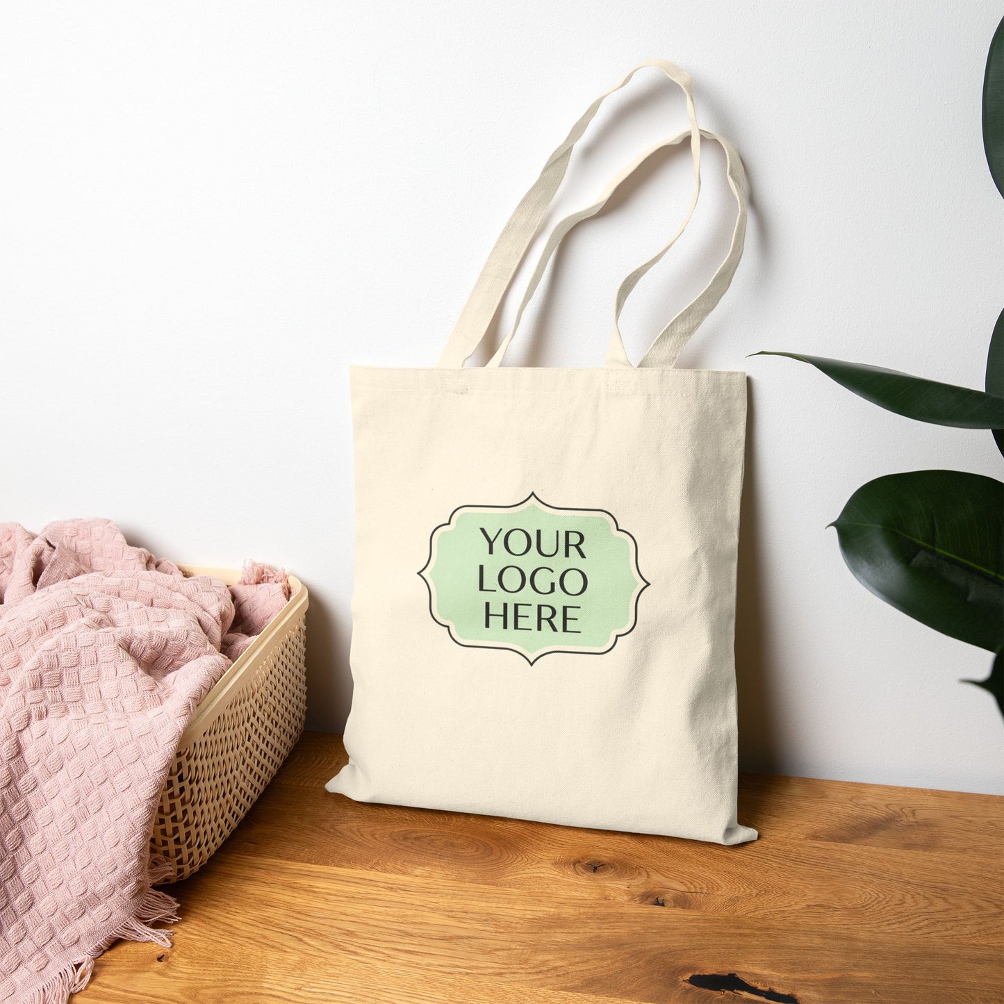 Canvas Tote Bag — Custom Logo Cotton Shopper