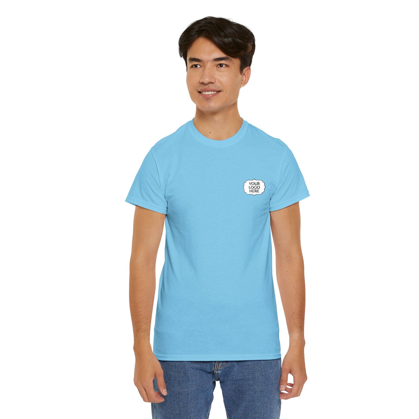 Tiger Heart Chest Pocket Tee — Minimal Wildlife Graphic T-Shirt
