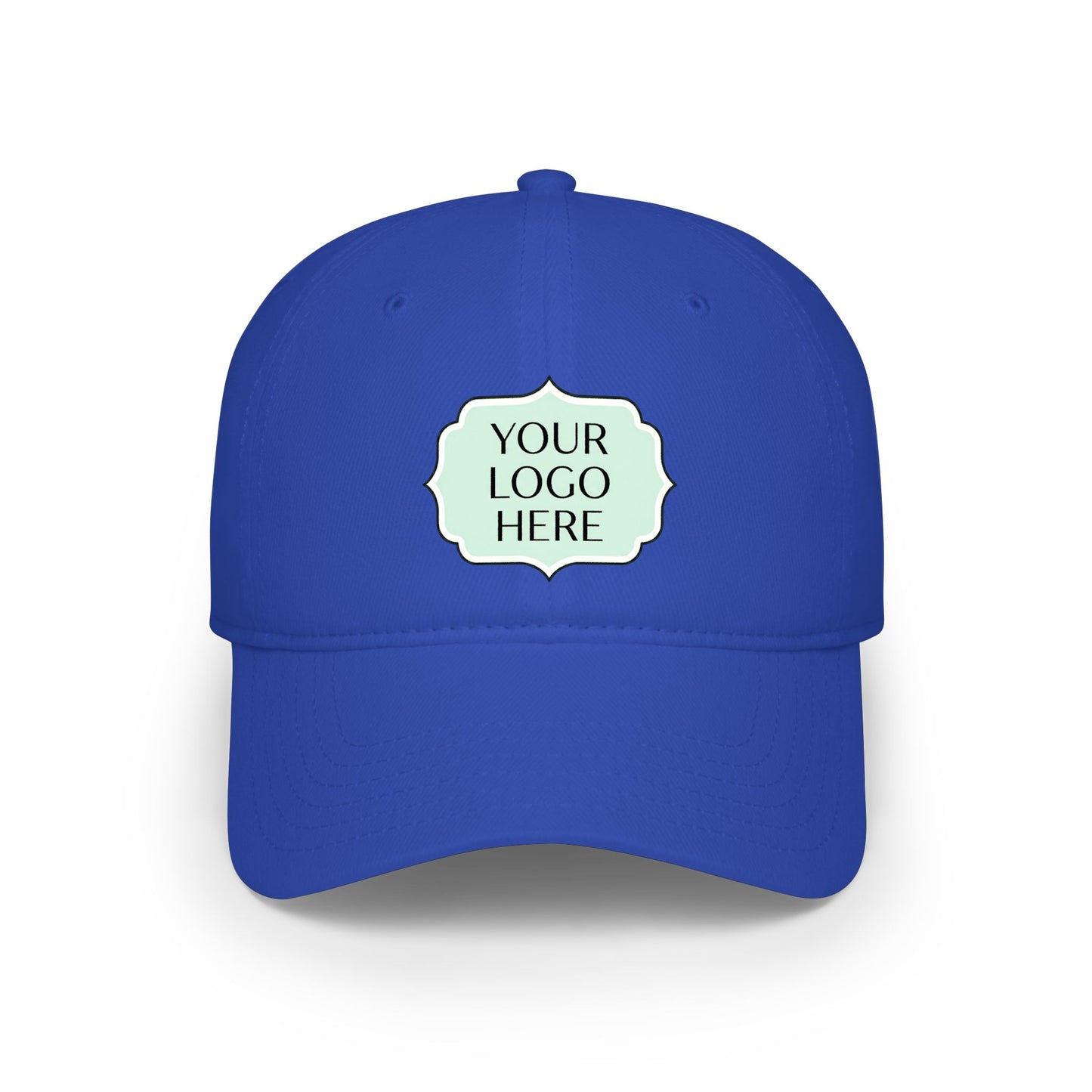 Custom Logo Low Profile Baseball Cap — Personalized Embroidered Patch Hat