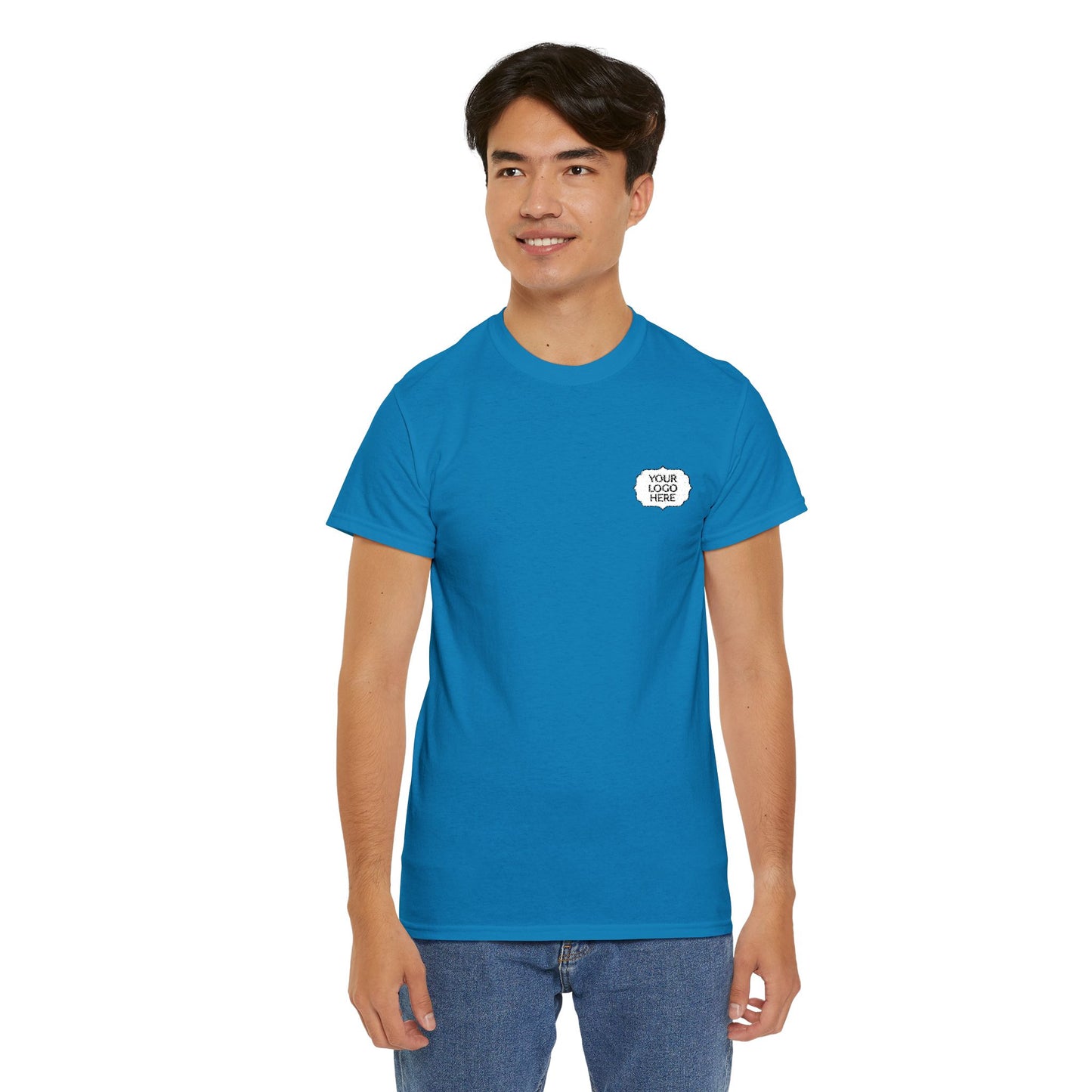 Tiger Heart Chest Pocket Tee — Minimal Wildlife Graphic T-Shirt