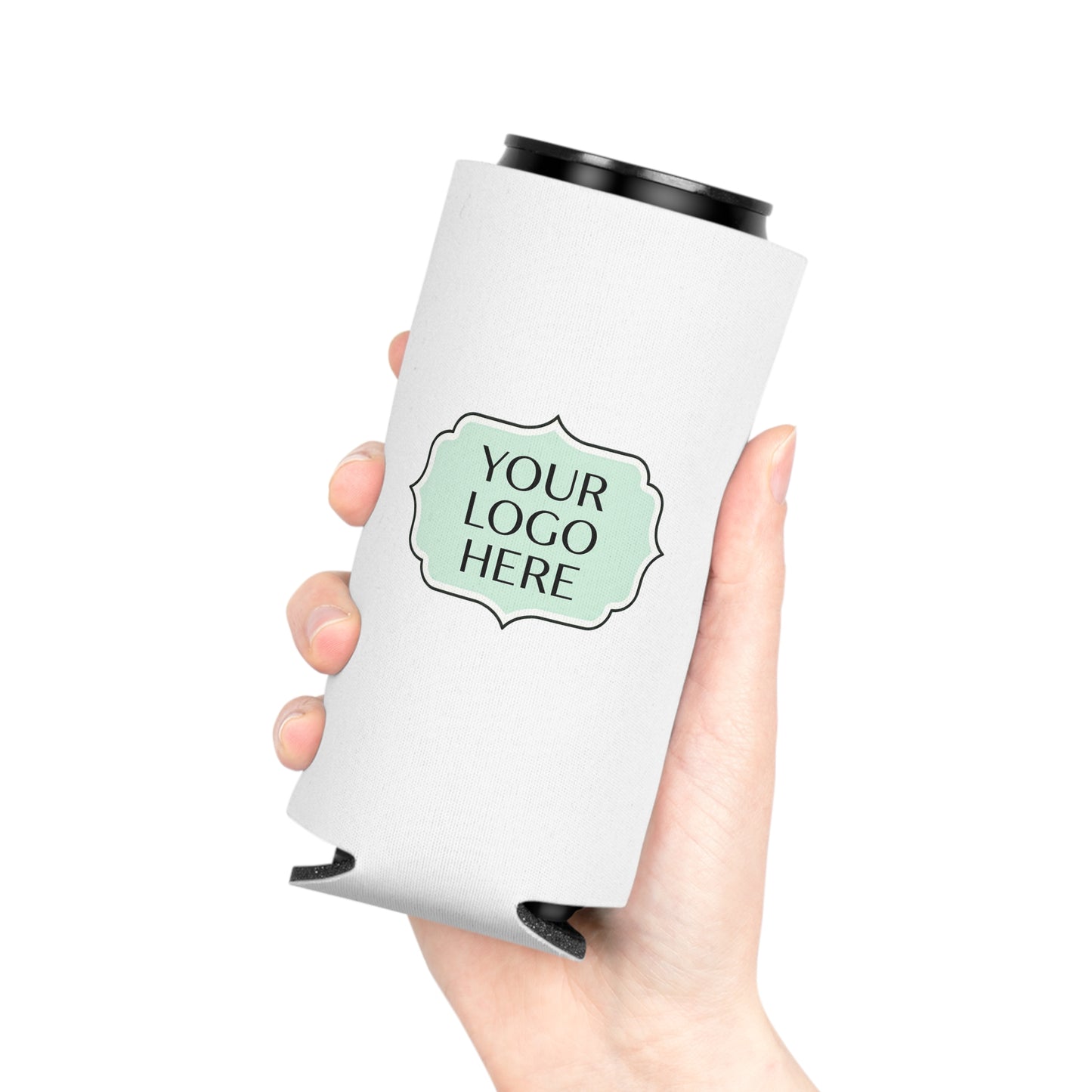 Custom Logo Can Cooler - Personalized Beverage Koozie