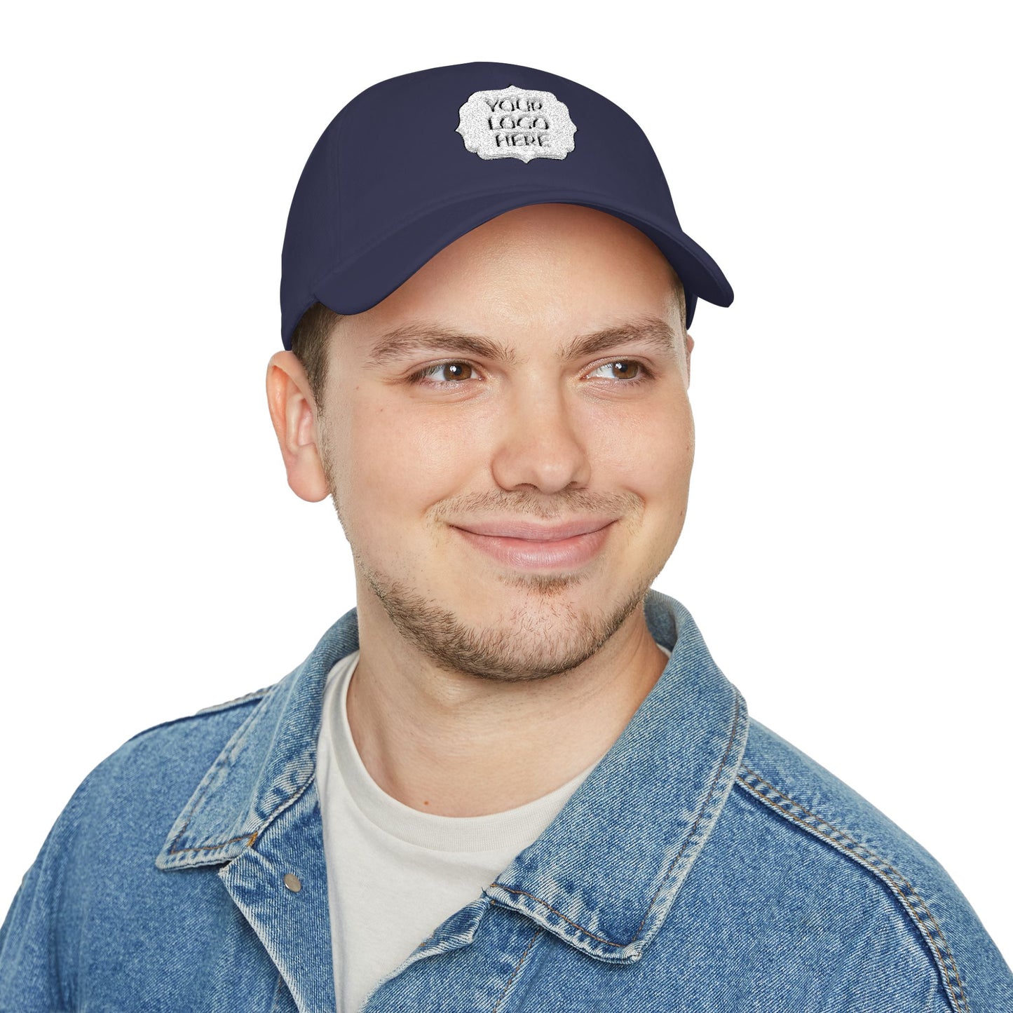 Custom Logo Low Profile Baseball Cap — Personalized Front Patch