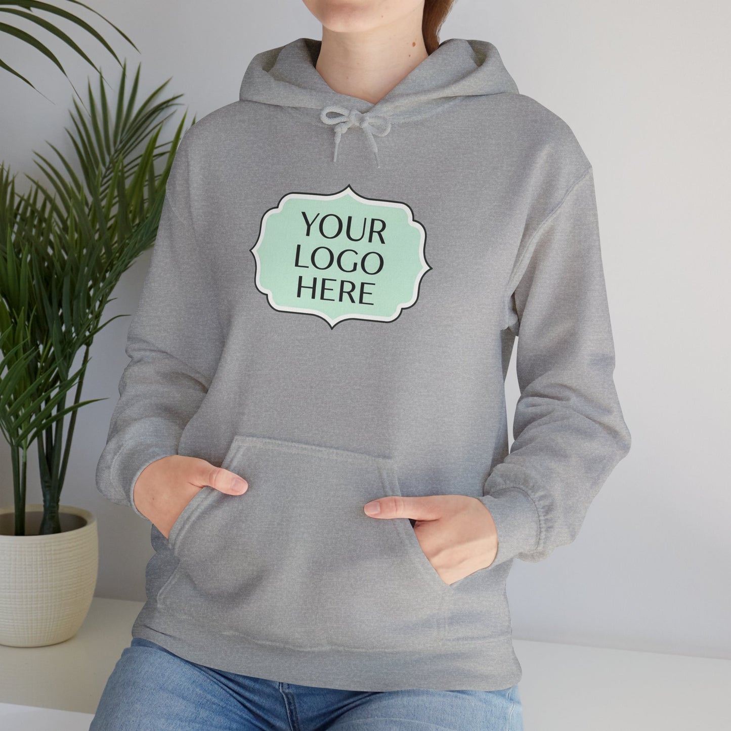 Hoodie — Custom Logo Scalloped Badge Design