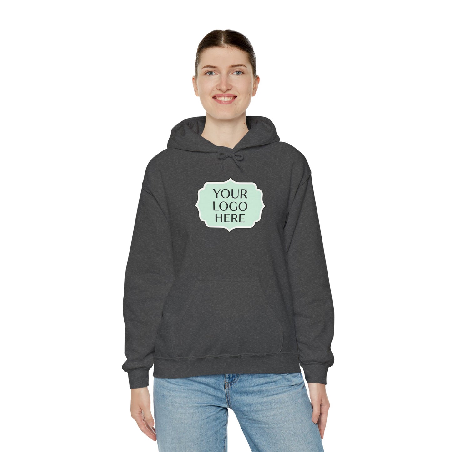 Hoodie — Custom Logo Scalloped Badge Design