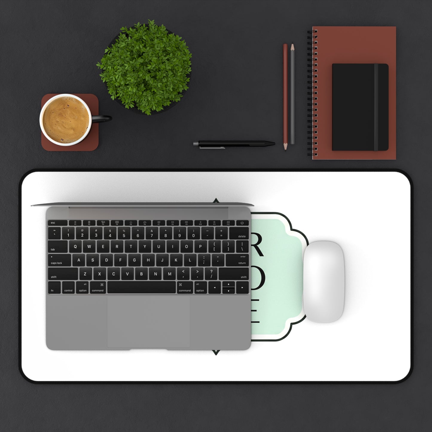 Personalized Logo Desk Mat — Custom Office Mouse Pad & Workspace Protector