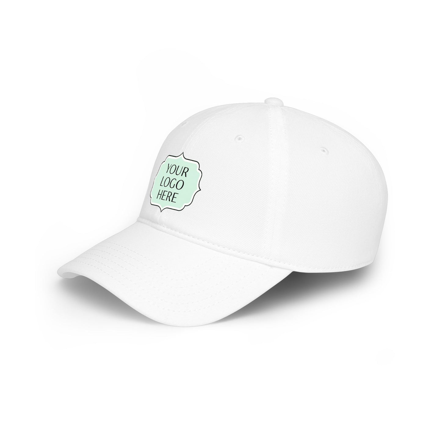 Custom Logo Low Profile Baseball Cap — Personalized Embroidered Patch Hat