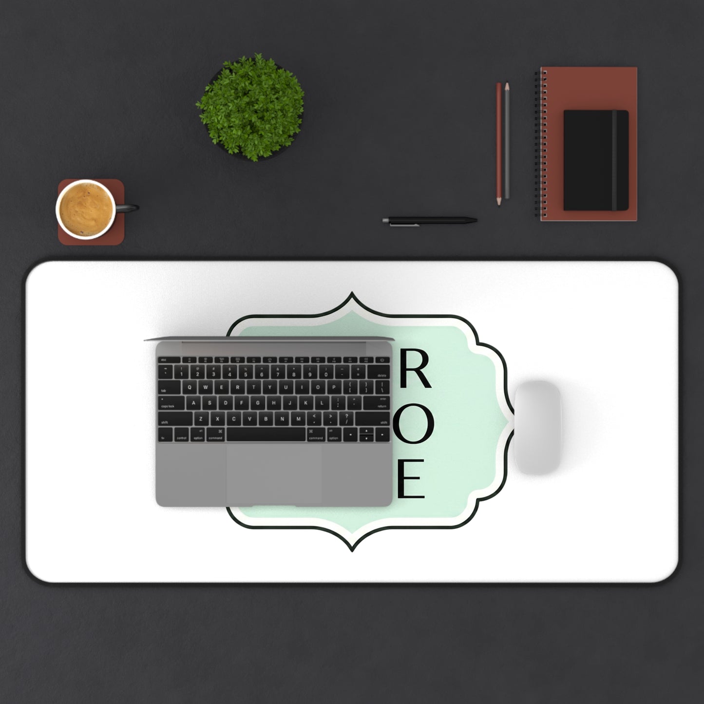 Personalized Logo Desk Mat — Custom Office Mouse Pad & Workspace Protector