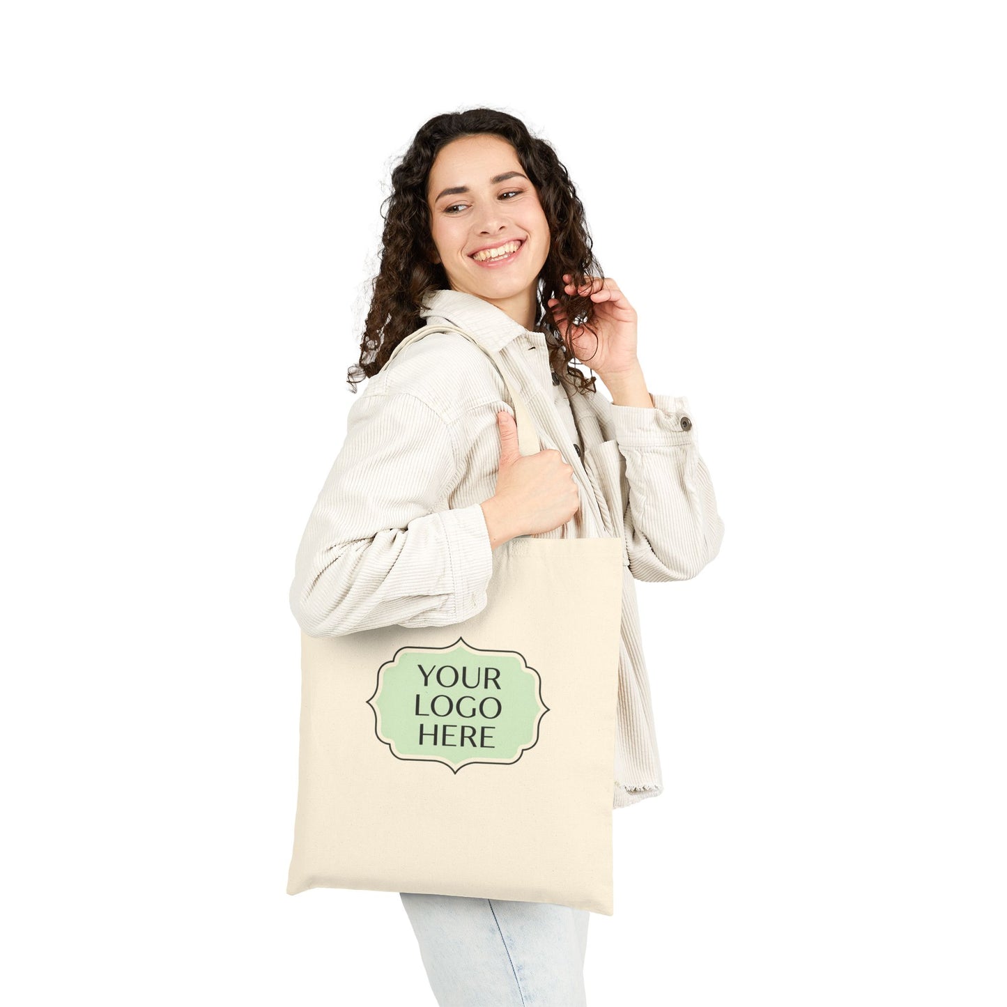 Canvas Tote Bag — Custom Logo Cotton Shopper