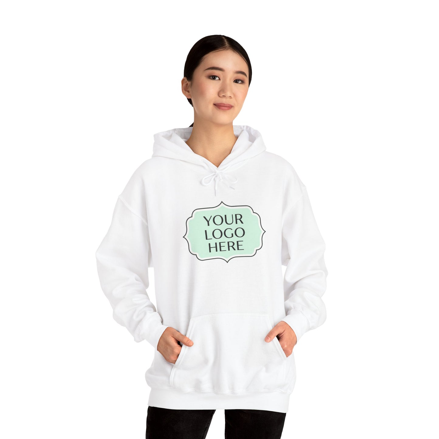 Hoodie — Custom Logo Scalloped Badge Design