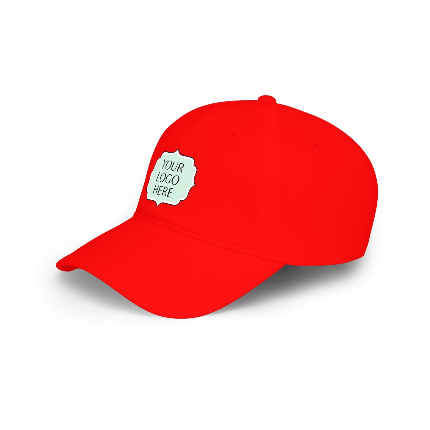 Custom Logo Low Profile Baseball Cap — Personalized Embroidered Patch Hat