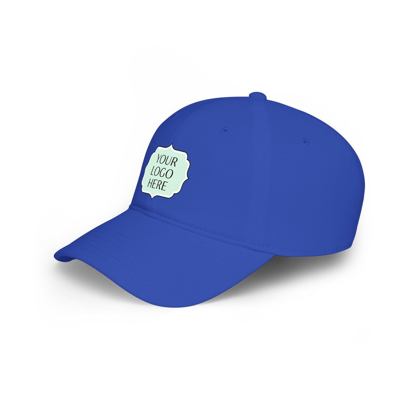 Custom Logo Low Profile Baseball Cap — Personalized Embroidered Patch Hat