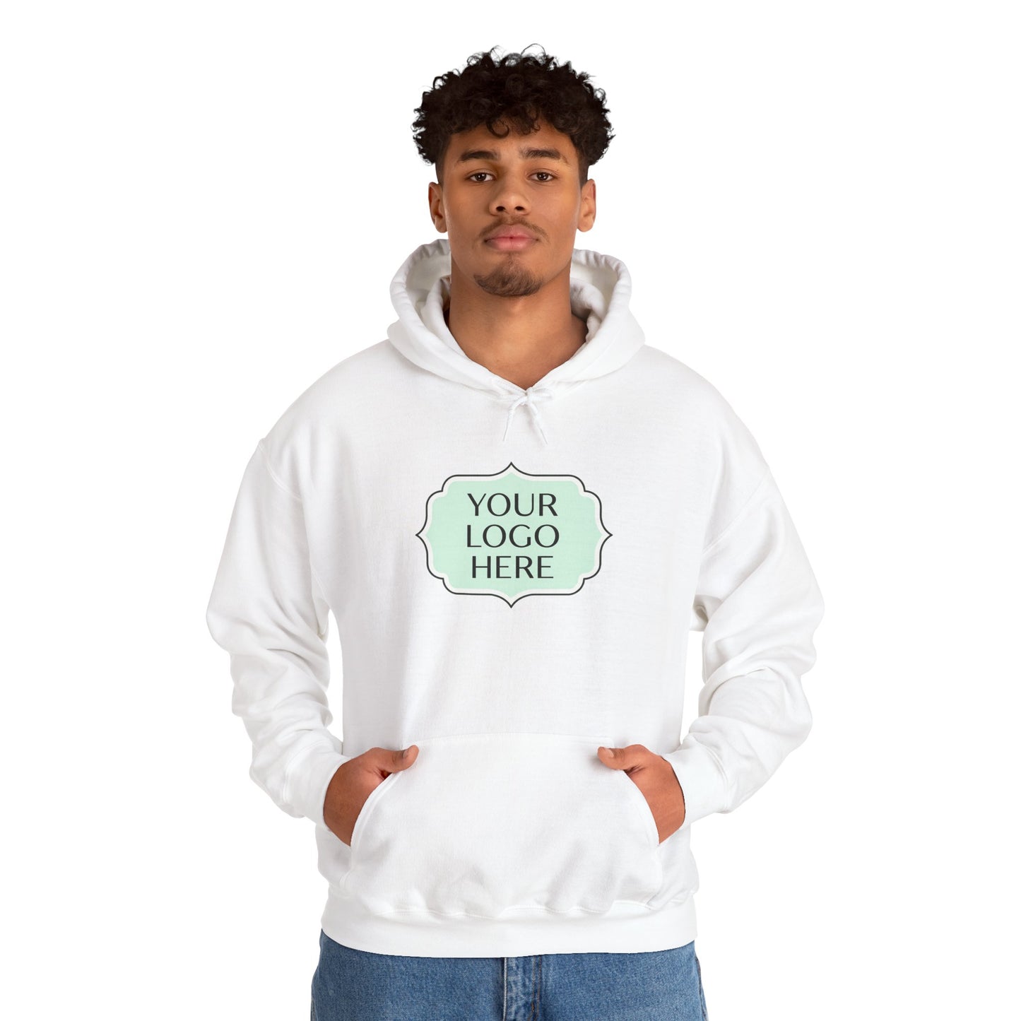 Hoodie — Custom Logo Scalloped Badge Design