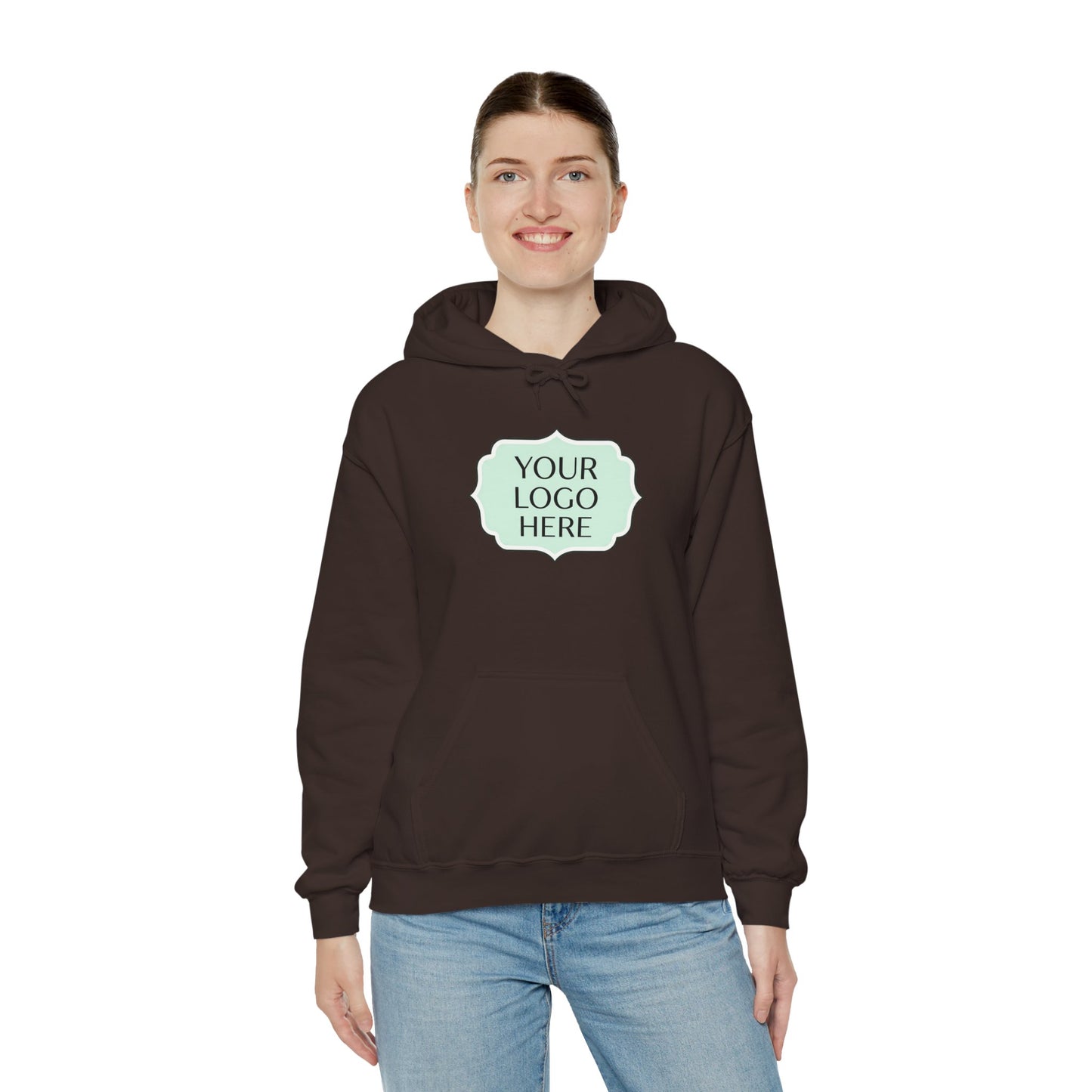 Hoodie — Custom Logo Scalloped Badge Design