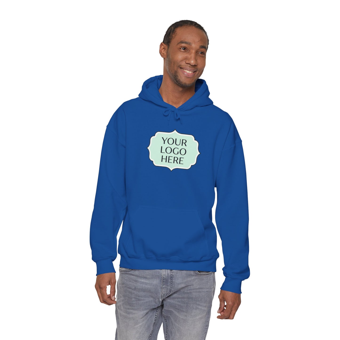 Hoodie — Custom Logo Scalloped Badge Design