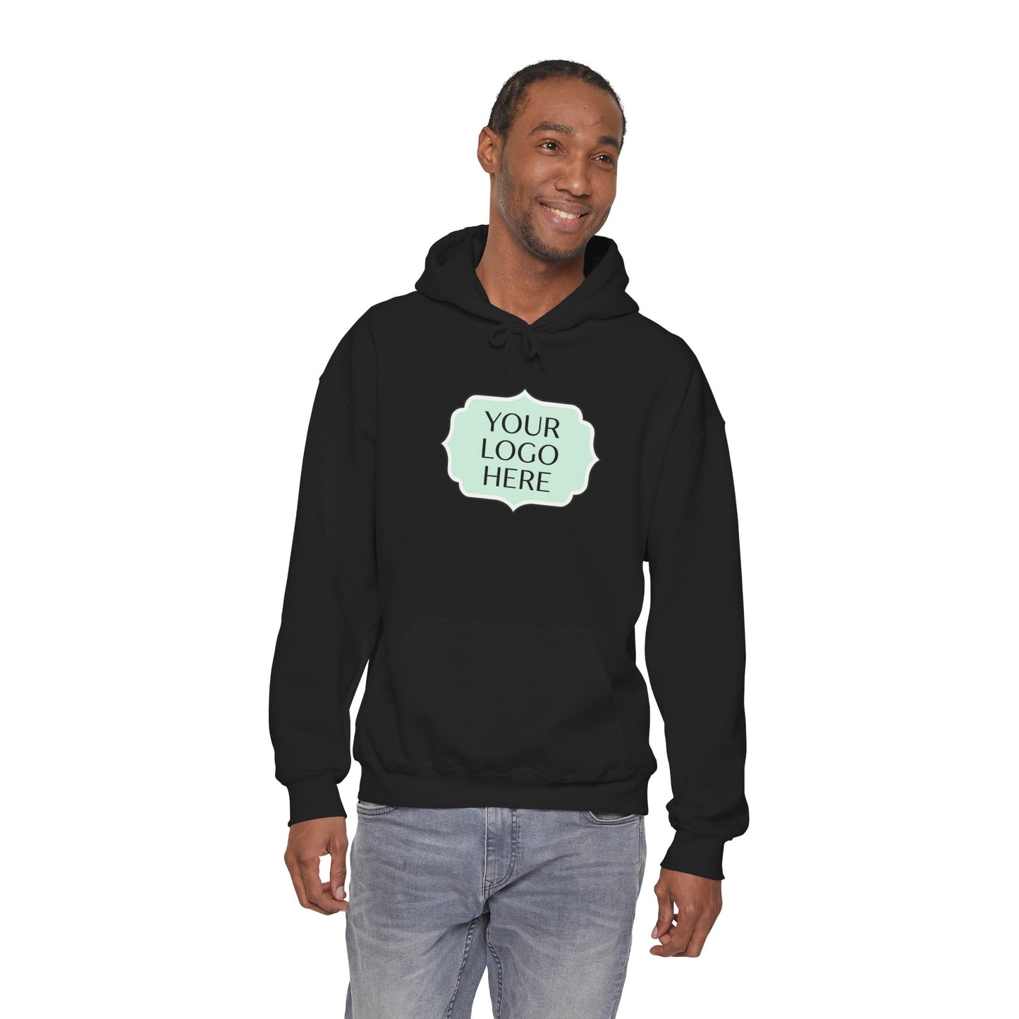 Hoodie — Custom Logo Scalloped Badge Design