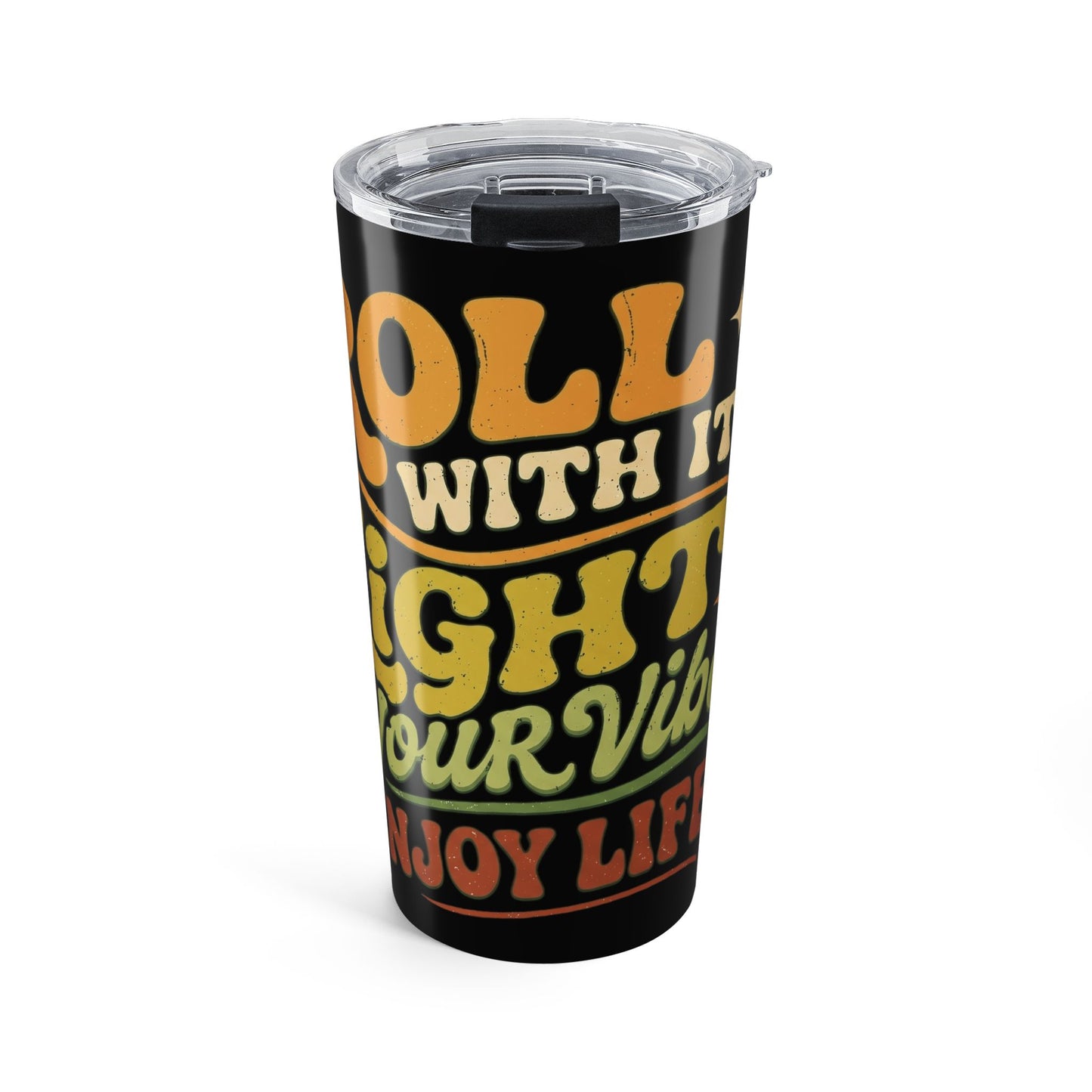 20oz Retro 'Roll With The Punches, Enjoy Life' Insulated Tumbler