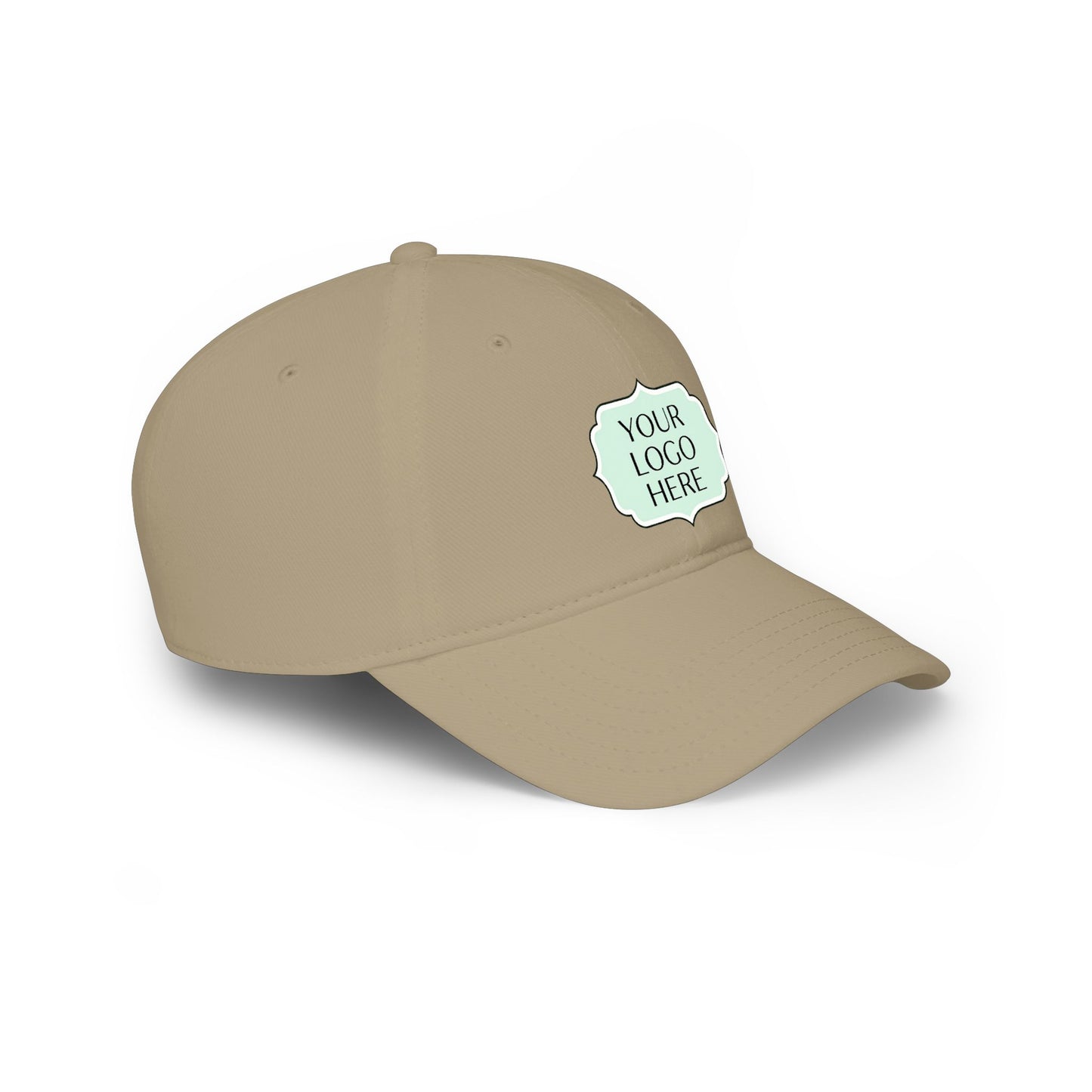 Custom Logo Low Profile Baseball Cap — Personalized Embroidered Patch Hat