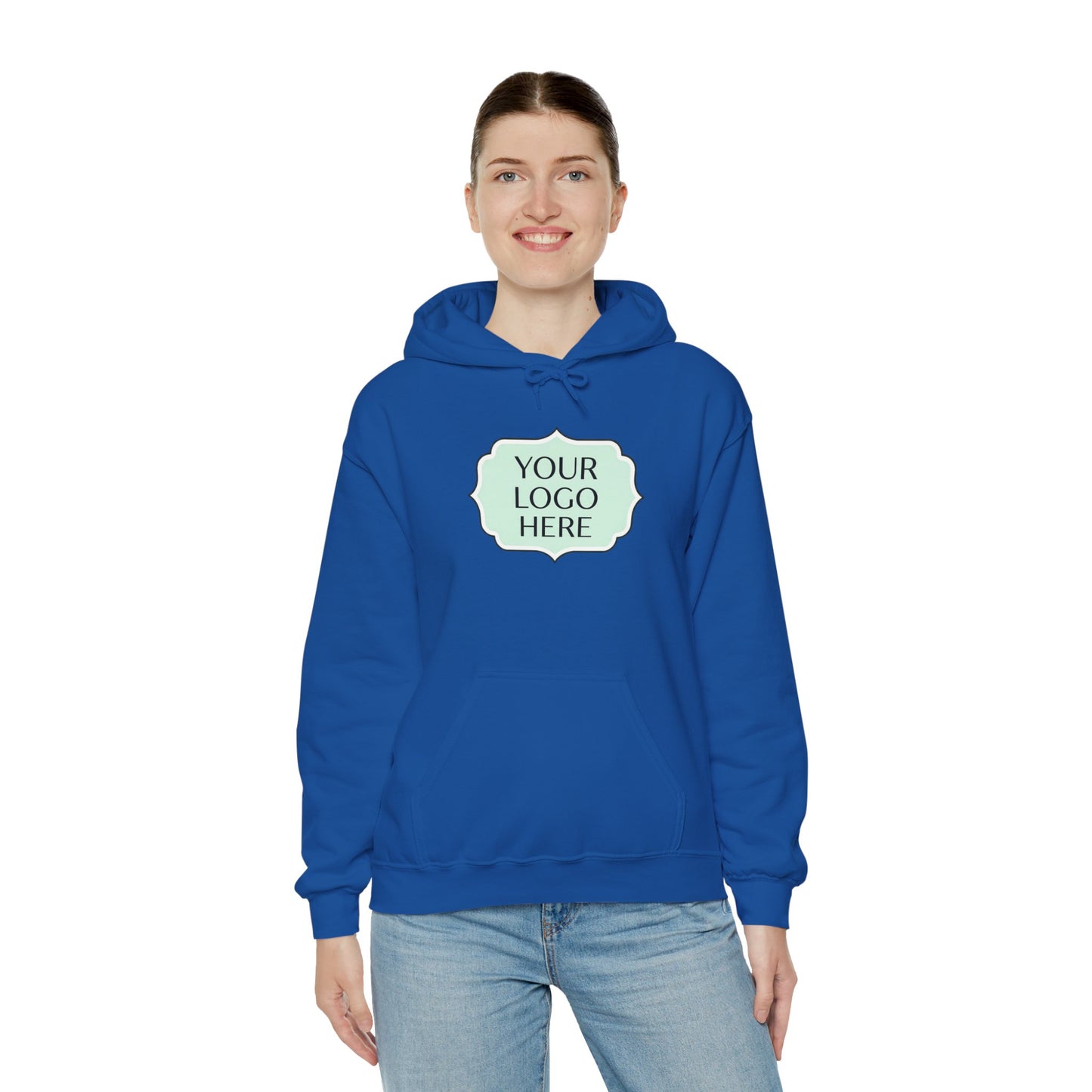 Hoodie — Custom Logo Scalloped Badge Design