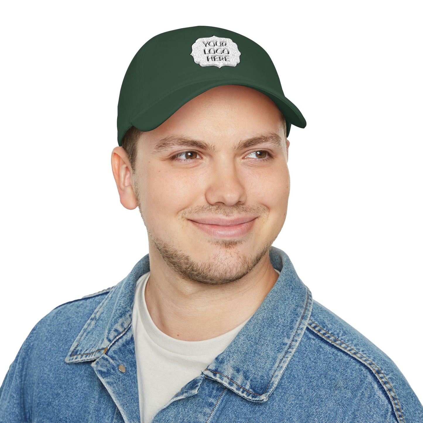 Custom Logo Low Profile Baseball Cap — Personalized Front Patch