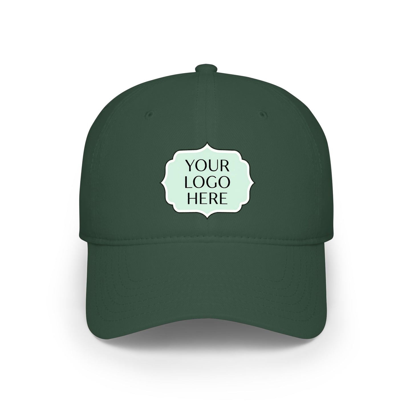Custom Logo Low Profile Baseball Cap — Personalized Embroidered Patch Hat