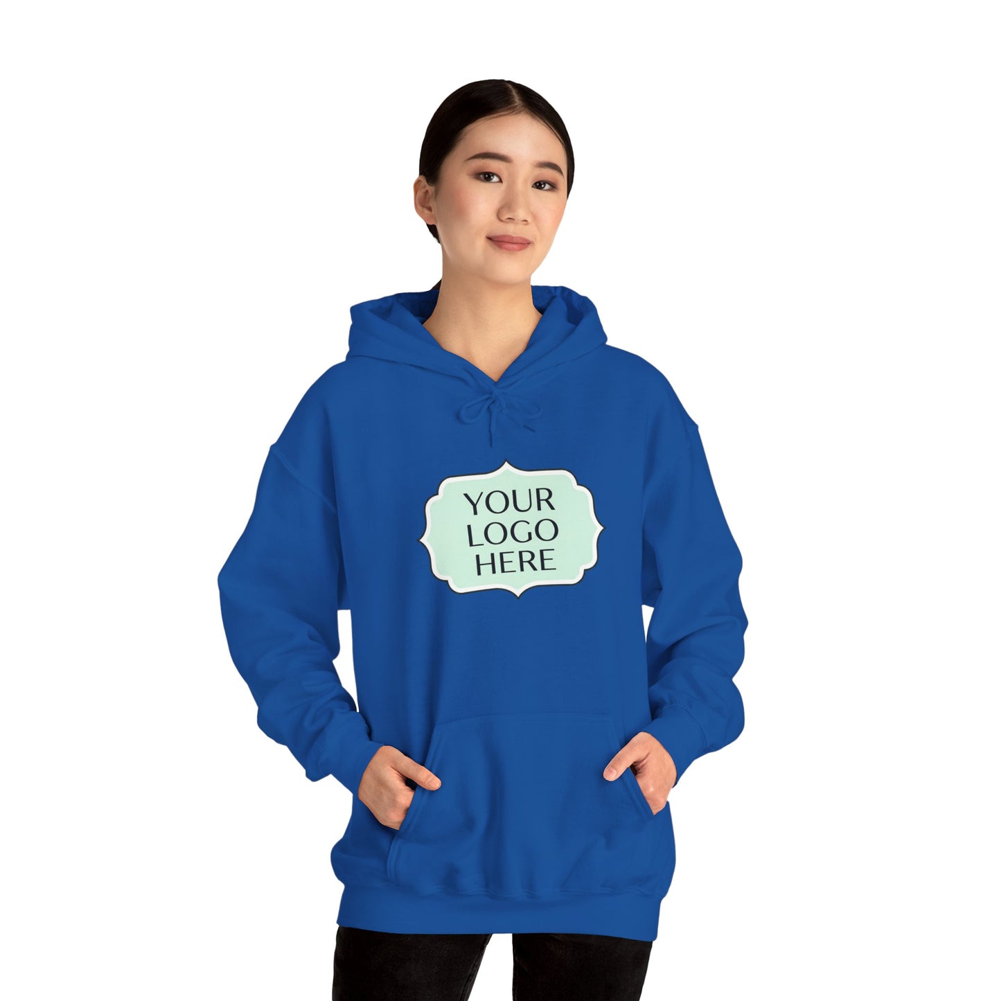 Hoodie — Custom Logo Scalloped Badge Design