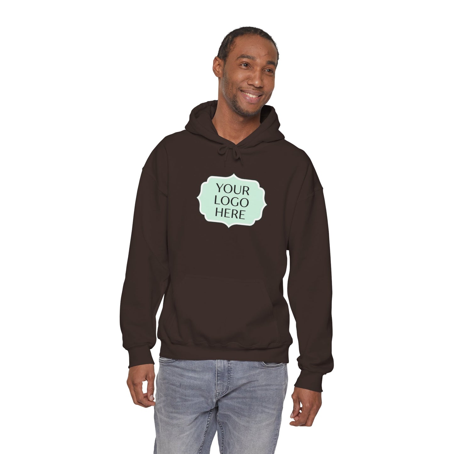 Hoodie — Custom Logo Scalloped Badge Design