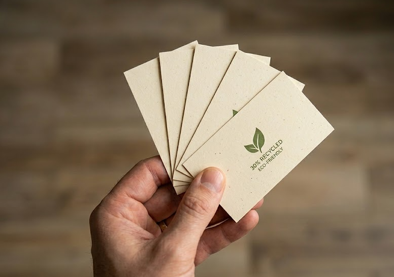 14pt Natural Business Cards